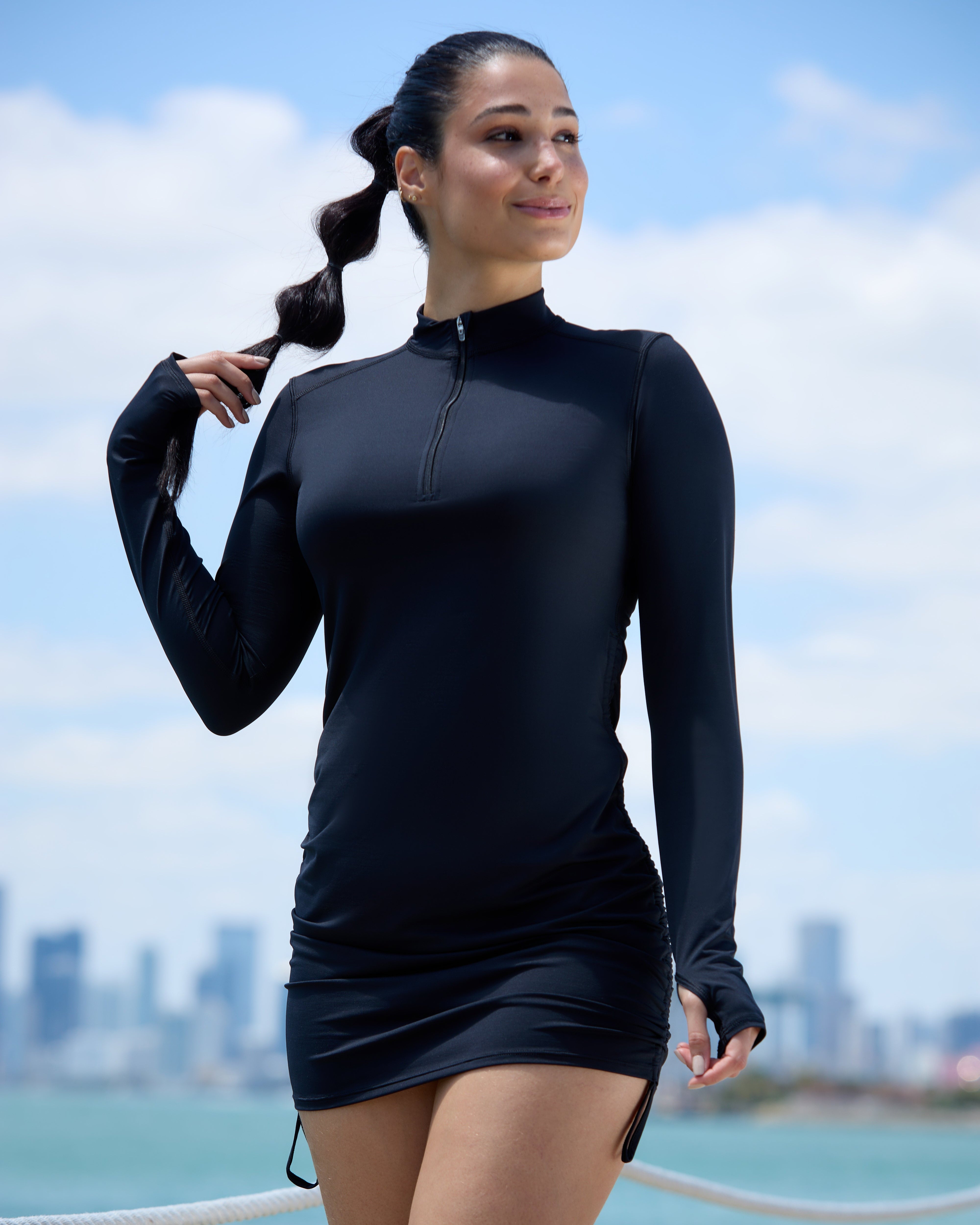 Women's Drawstring Coverup Dress | BloqUV Women's Drawstring Coverup Dress | BloqUV