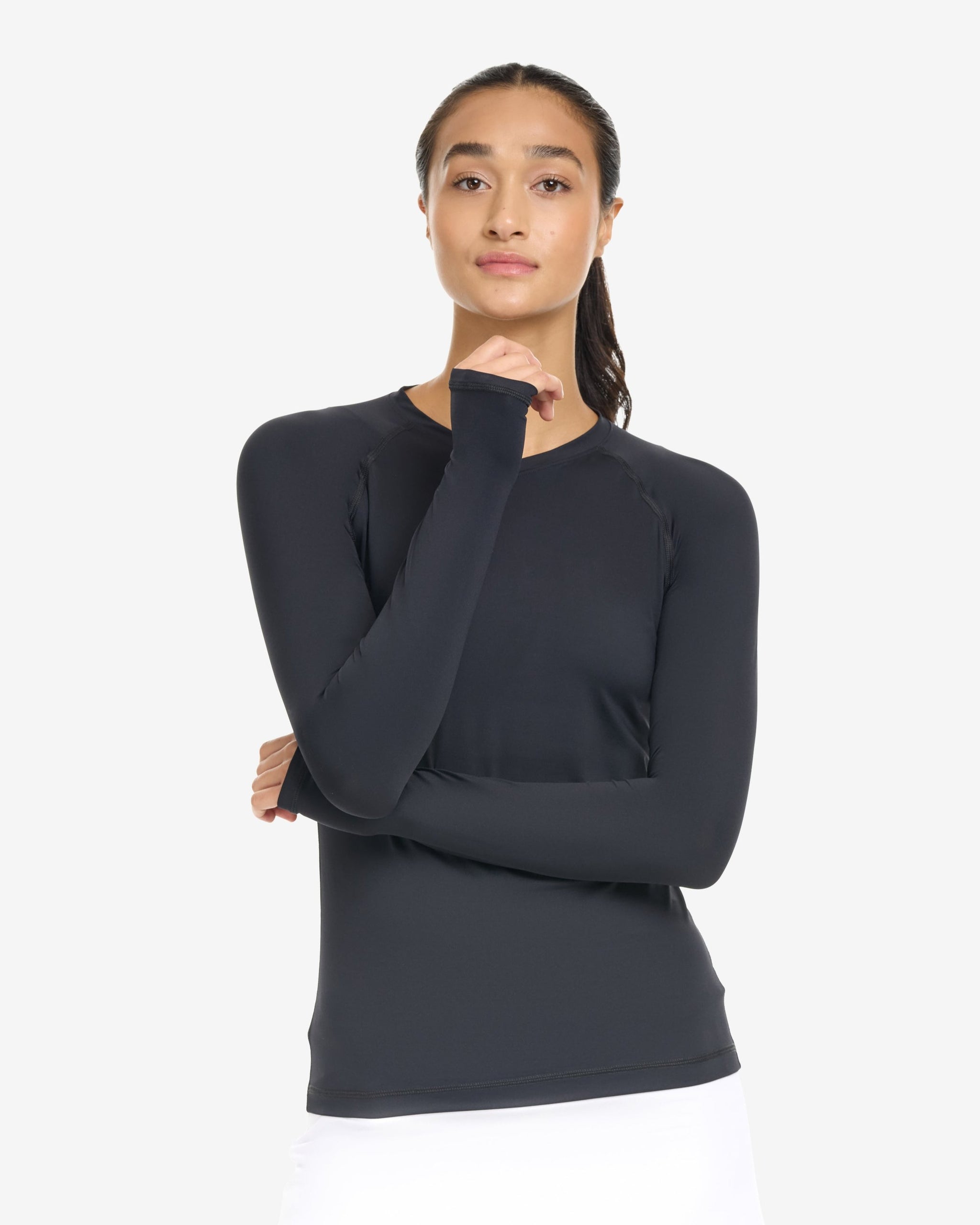 Rash Guard Women UPF50+ Women's Long Sleeve Sun Shirts Skin Protection V- Neck UV Block Casual Top Swim Shirt Women FIFTH SUN シャツFifth Sun Virgo Af Women's Cowl Neck Long Sleeve