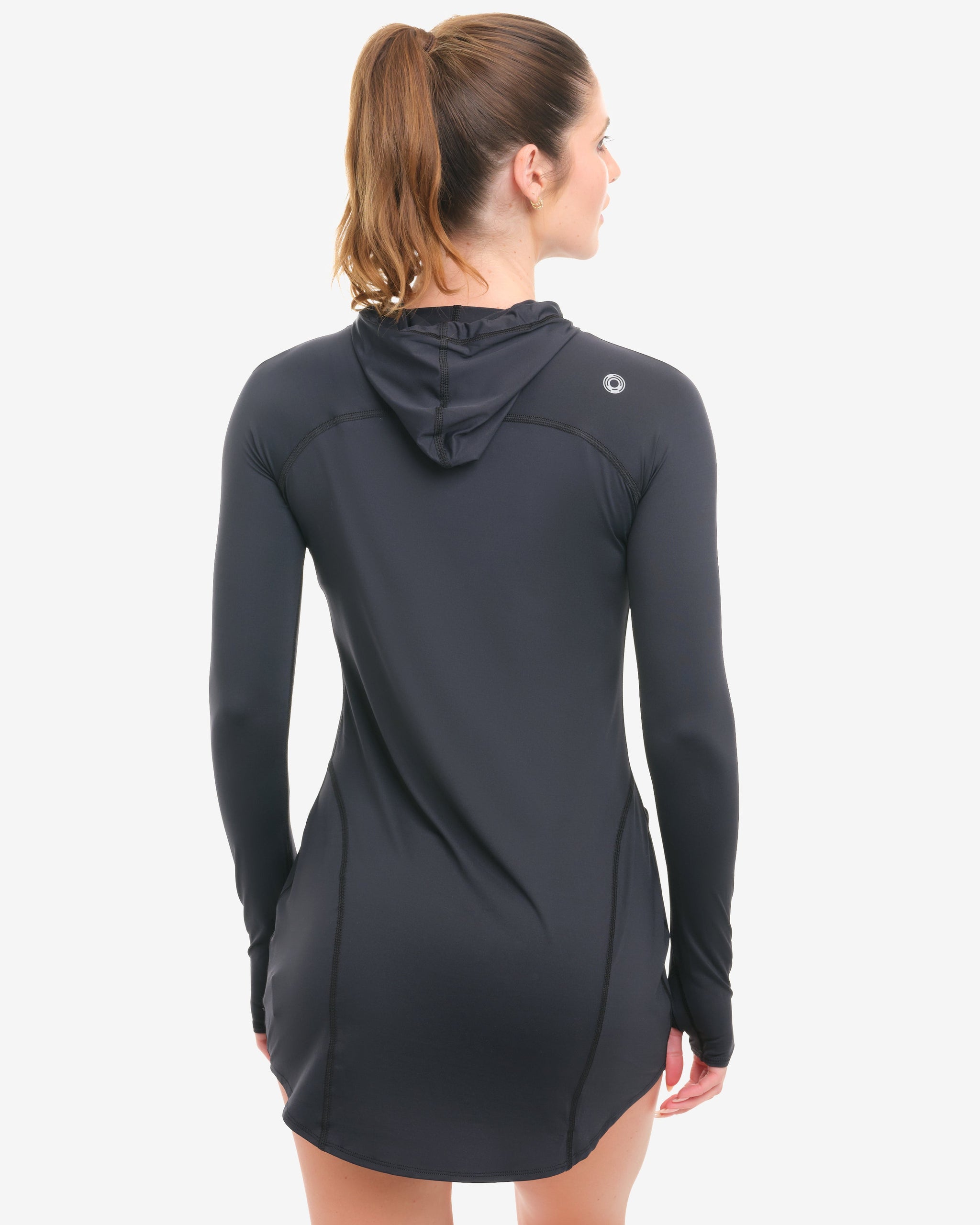 women dress with hoodie Universal Standard Women's Bree Long Sleeve Hooded Sweatshirt - Black Have a look at my Size Chart below to make sure your piece will fit you best Womens Casual Long Sleeve Hooded