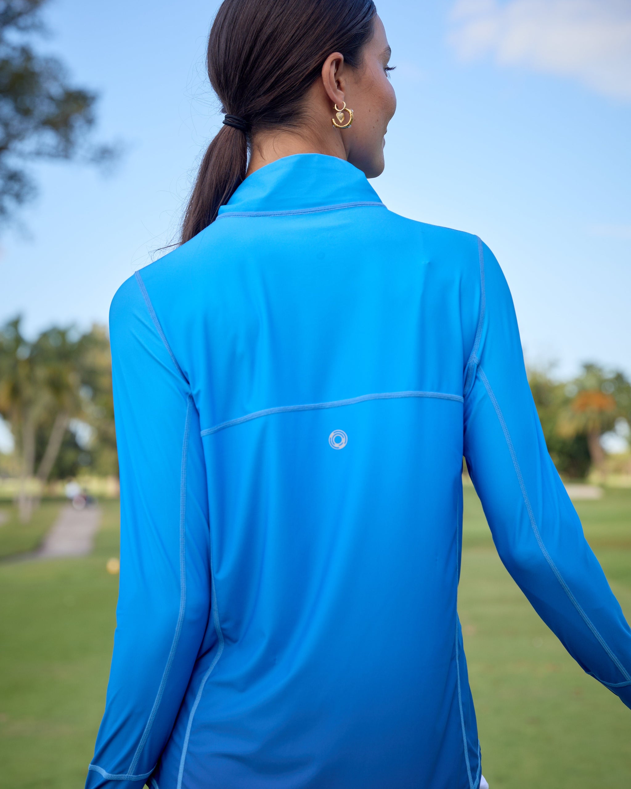 Women's Mock Zip Top Relaxed – Limited BloqUV x Jantzen Clearance