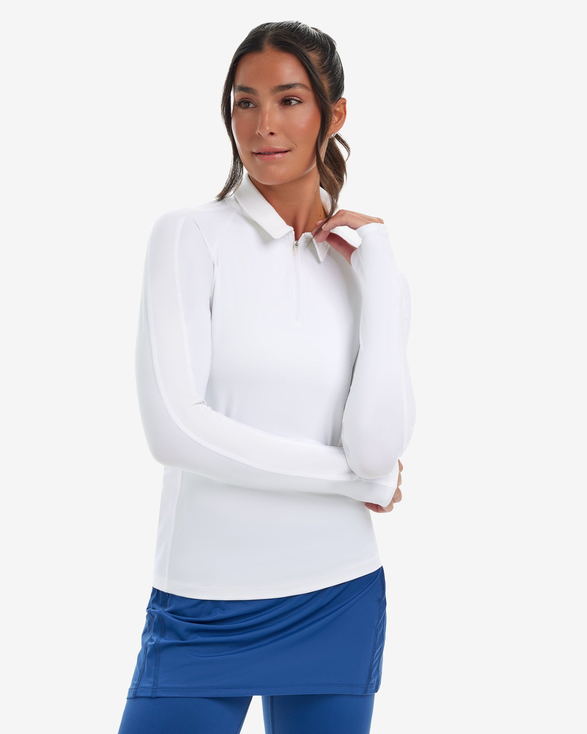 Sale- Women's Quarter Zip Polo – UPF 50+ Sun Protection | BloqUV
