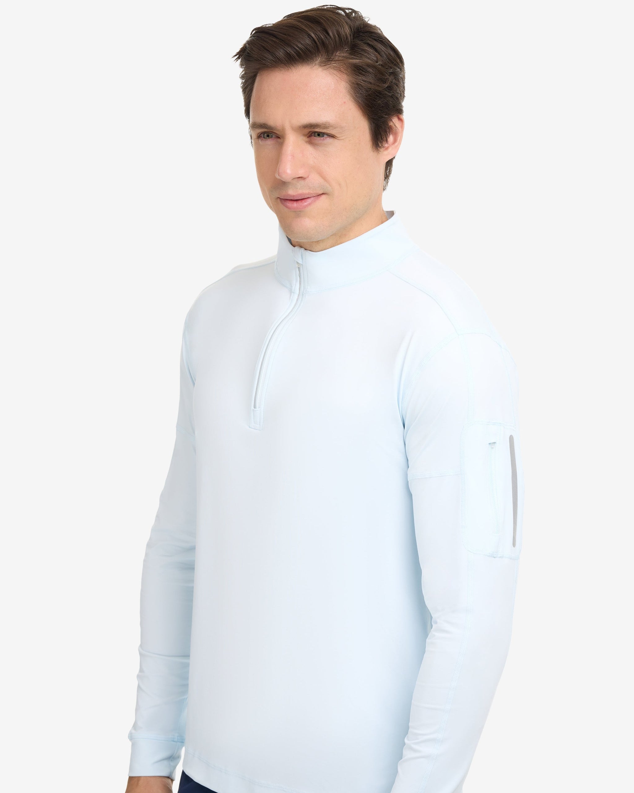 Men's Long Sleeve UPF 50 + Mock Zip Top | BloqUV