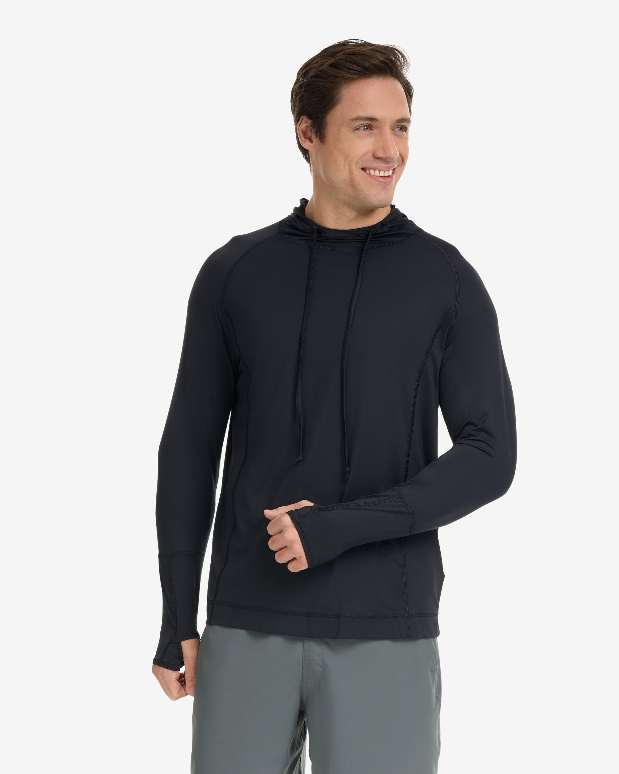 Sweat Capuche Homme Anetik Bleu – UV Tech UPF 30, Pêche, Pull Poche Zippée