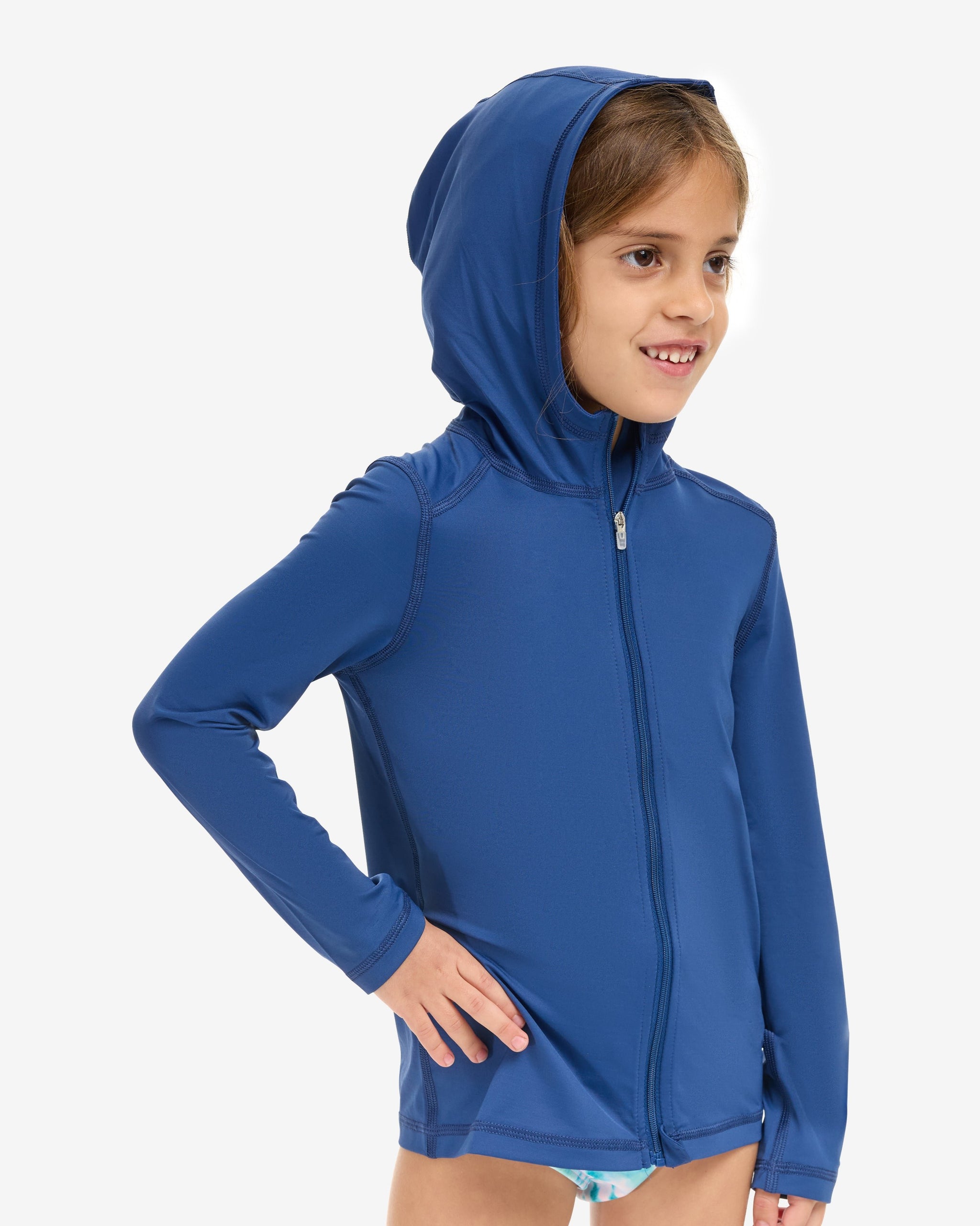 KIDS FULL ZIP HOODIE TOP (1003K) – BloqUV