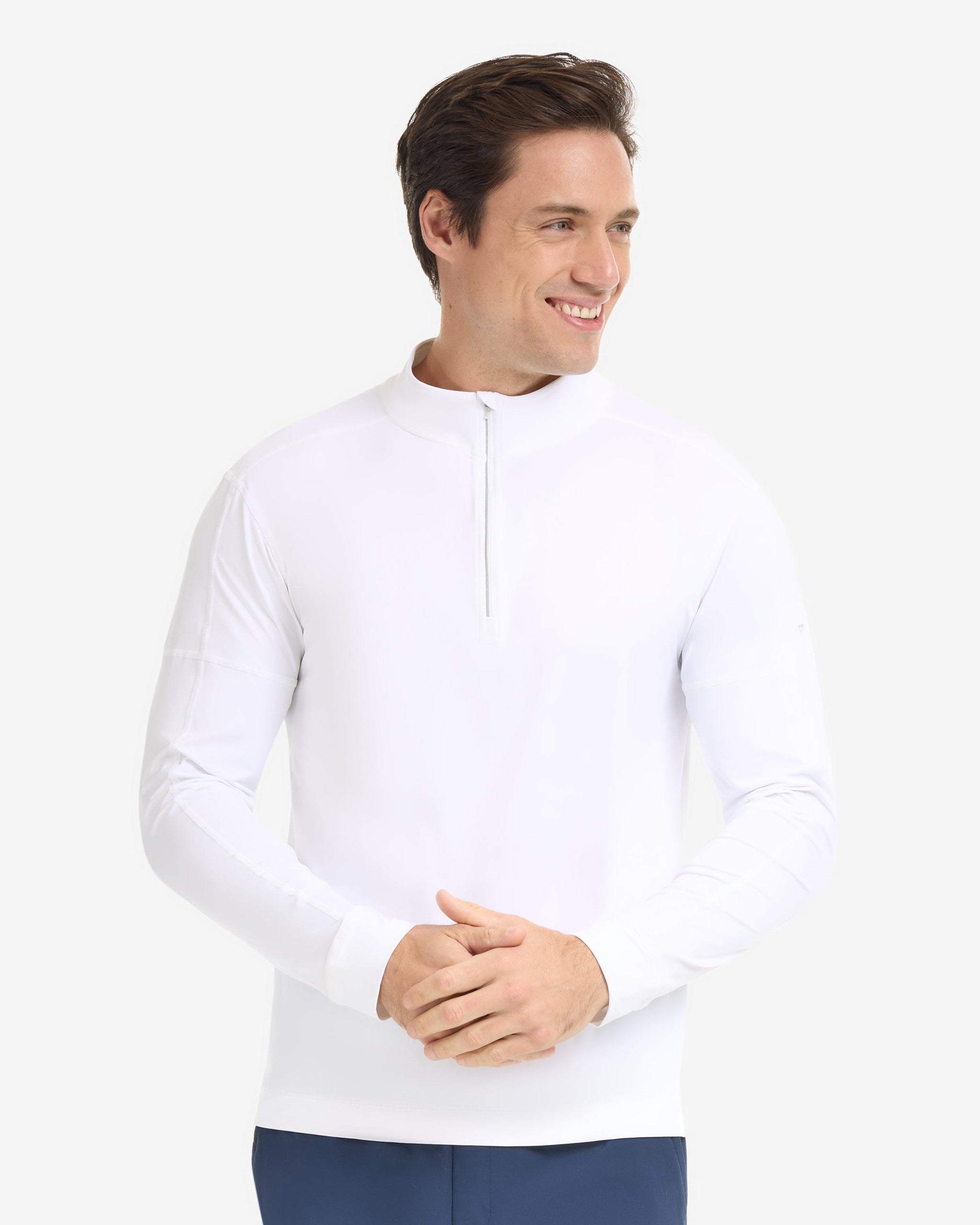 Men's Mock Zip Top – Polished Warmth with Sun-Ready Comfort