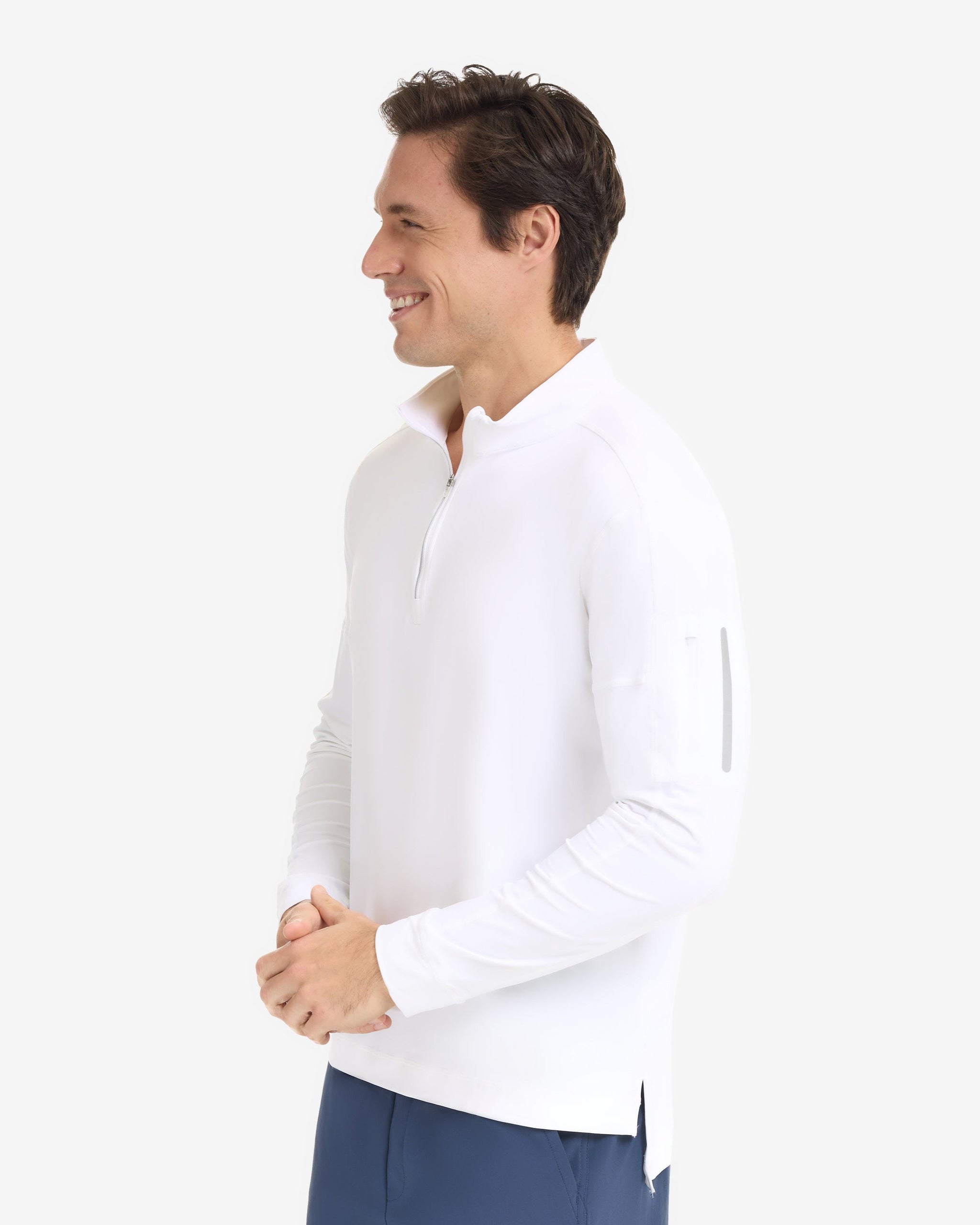 Men's Long Sleeve UPF 50 + Mock Zip Top | BloqUV
